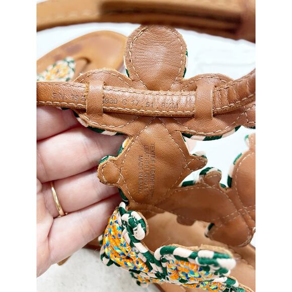 Tory Burch Women's Palisade Woven T Strap Sandals 8.5 - Picture 8 of 8